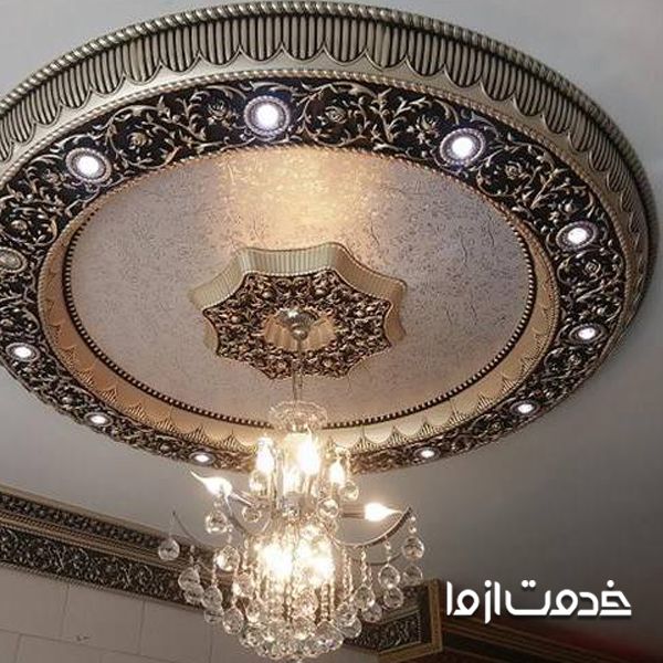 گچبری سقف پذیرایی